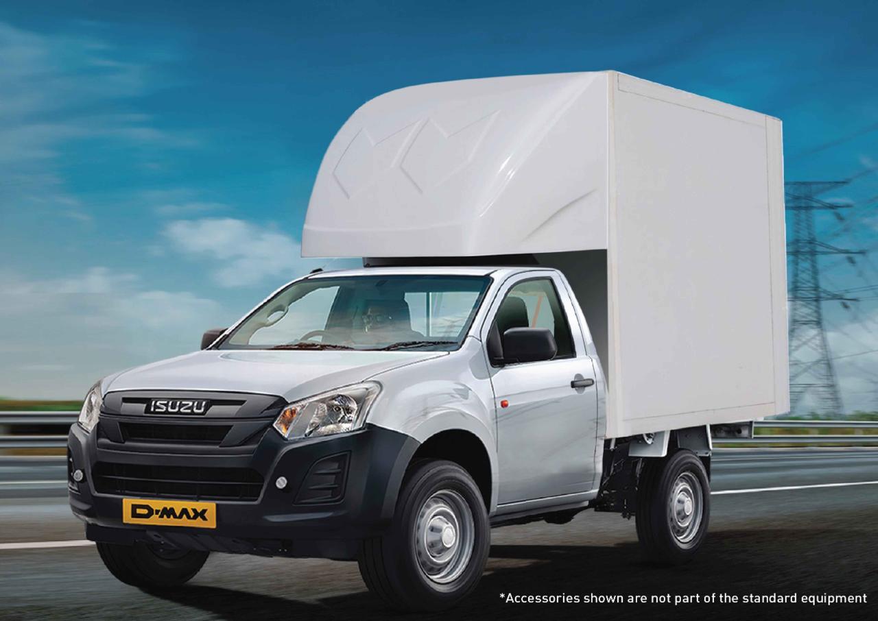 ISUZU D-MAX Single Cab - Cab Chassis with box container